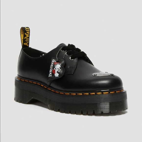 Dr. Martens 1461 BETTY BOOP LEATHER PLATFORM SHOES - Picture 5 of 15